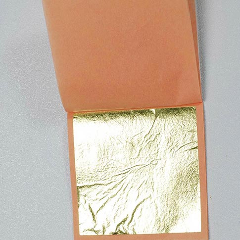 Decorating Gold Leaf Sheets - 3 3/8 inch, Edible