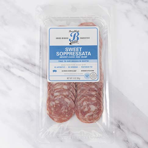 Sweet Soppressata - Uncured Pork Salami, Sliced